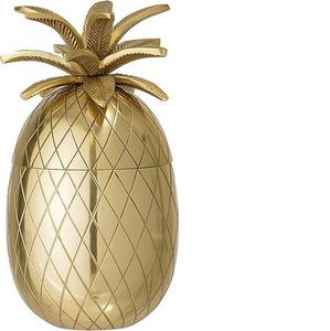 Hielera de Piña de Estilo Único, Enfriador de Metal Sostenible para Vino, Cerveza y Fiestas, Diseño Rústico Clásico para Bodas - Product Image 1