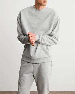 Custom <b>Plain</b> Sweatshirt Logo Oversize Crewneck Sweatshirt <b>Jogger</b> Sets Tracksuit Print Embroidery Cotton 2025 Clothing OEM - Product Image 5