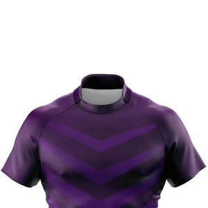 Maillot de rugby respirant à séchage rapide 100% en polyester avec impression personnalisée du logo du nom et du numéro de l'équipe - Product Image 6