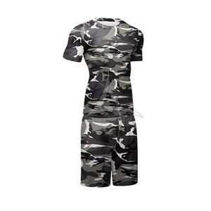 Ensemble de shorts de compression décontractés pour hommes en gros, taille mi-haute, haute qualité, séchage rapide, taille élastique, vêtements de sport - Product Image 6
