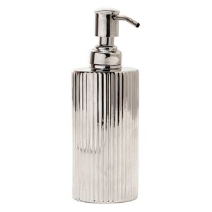 Distributeur de savon en métal décoratif pour la salle de bain à domicile, offrant un look élégant et un lavage des mains facile - Product Image 1