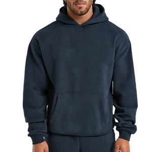 Sudadera con Capucha de Diseño Personalizado, Lavado Ácido, Tejido Grueso, Color Gris Oscuro Vintage, Talla Grande para Hombre, con Logotipo Personalizado Bordado - Product Image 1