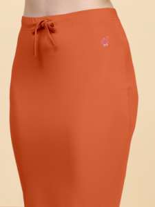 Trendmalls Dusty Orange pour Spandex Respirant Shapers Saree Shapewear Jupon pour Femme - Product Image 3
