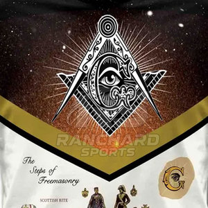 Freemason <b>Temple</b> Historic Craft Graphic Masonic Symbolic Pride T-Shirt 100% Cotton <b>Men's</b> Customizable High Quality - Product Image 5