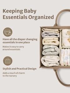 ตะกร้าเก็บอุปกรณ์เลี้ยงเด็กใส่ผ้าอ้อมเด็กแบบพกพากระเป๋าใส่ของสำหรับคุณแม่กระเป๋าใส่ของ - Product Image 5