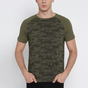 Camiseta de gimnasio para hombre superventas alta calidad cómoda transpirable 100% algodón nuevo estilo con mangas raglán - Product Image 1