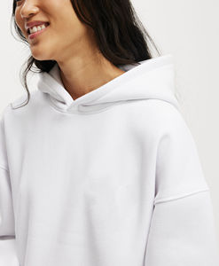 Sweat à capuche respirant grande taille avec logo personnalisé personnalisation 420g vêtements décontractés d'hiver pull à capuche surdimensionné pour femmes - Product Image 5