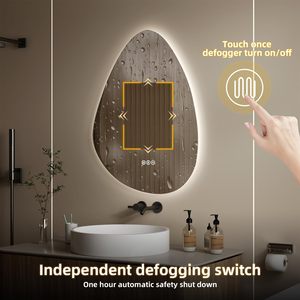 Miroir de courtoisie LED pour salle de bain moderne avec lumière antibuée, capteur de mouvement humain, contrôle tactile pour hôtels, salons, appartements - Product Image 3