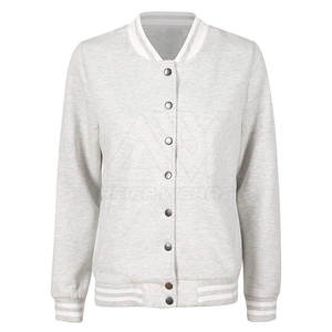 Chaqueta con forro de lana Reversible de alta calidad, estilo Letterman de gran tamaño, estampado de algodón, transpirable, tejido sólido para otoño - Product Image 1