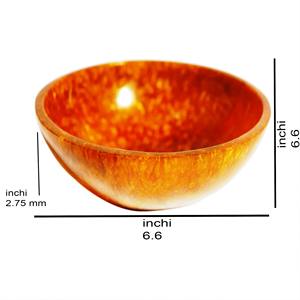 Bol à fruits en résine écologique Green Flow, lavable au lave-vaisselle, art moderne, vaisselle décorative artisanale pour la cuisine et la salle à manger, qualité supérieure - Product Image 5