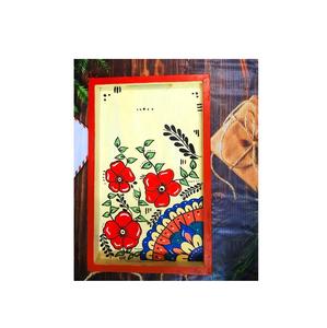 Plateau Meena unique, artisanal, décoratif, en bois d'acacia, écologique, plateau de service de luxe, élégant pour la maison, MOQ 100 pièces - Product Image 6