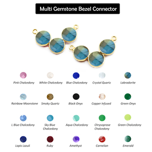 Pendentif Double Bail en Argent Sterling 925 avec Lunette Ronde en Améthyste Pierre Précieuse Diamant Or Vermeil Fabrication de Bijoux Collier Charme - Product Image 6