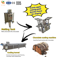 Machine d'enrobage de type à revêtement partiel pour tranches de mangue destinées à l'enrobage de fruits congelés en usine