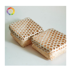 Boîte à rouleaux décorative en bambou, stockage naturel fait à la main pour le thé ou l'affichage de cadeaux, emballage écologique en bambou pour boîte de rangement de cadeaux - Product Image 6