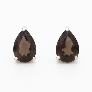 ต่างหูเงินชุบโรเดียมทรงลูกแพร์สำหรับเด็กและผู้หญิง-สไตล์โรแมนติก เหมาะสำหรับเป็นของขวัญในโอกาสต่างๆ - Product Image 1