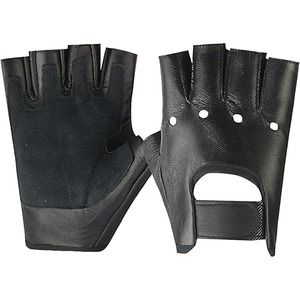 Vente chaude demi-doigt Fitness gants en cuir matériel réglable dragonne pour salle de sport Sports de plein air cyclisme haltérophilie - Product Image 1