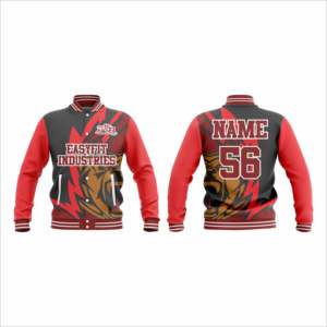 Chaqueta Varsity de Béisbol Personalizada de Alta Calidad con Cierre de Cremallera y Cuello Alto para Hombre, Estilo Urbano, Nueva Colección de Otoño - Product Image 2