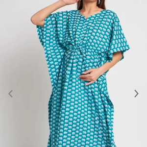 Caftán de algodón de estilo bohemio para mujer, Maxi vestido floral ligero, decoración de borlas, ropa de fiesta informal para primavera y verano en la playa - Product Image 1