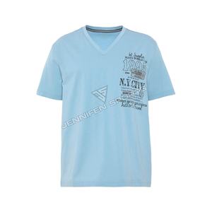 T-shirt pour homme de haute qualité 100% coton, col rond, manches courtes, vente en gros, logo personnalisé, léger, respirant, coupe classique, été - Product Image 1
