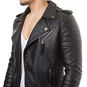 Most Popular Top Quality Custom Men's Leather Jackets Made Top Product Leather Jacket Customized Leather Jacket Zipper Design - Product Image 4