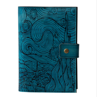 Agenda de Cuero de Alta Calidad con Impresión Personalizada, Diario Personalizable, Páginas en Blanco, Hecho a Mano, Recargable, Diario