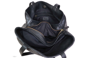 New Arrival Women's Genuine <b>Leather</b> Tote <b>Bag</b> Large Capacity Full Grain Cowhide Custom Logo Wholesale - Product Image 4