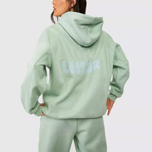 Servicio OEM, Chándal de Invierno sin Mangas con Capucha, Transpirable y de Alta Calidad para Mujer / Nuevo Chándal Elegante de Algodón Liso - Product Image 3