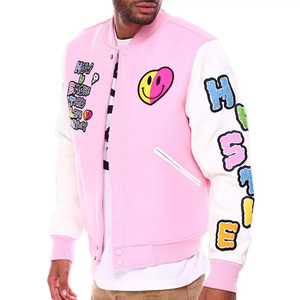 แจ็คเก็ตเลตเตอร์แมนสไตล์ไฮสตรีทแบบยูนิเซ็กซ์ปี 2024 ผลิตตามสั่ง เป็นมิตรกับสิ่งแวดล้อม บริการ OEM ออกแบบเองได้ ขายดีอันดับต้นๆ จากผู้ผลิตในปากีสถาน - Product Image 1