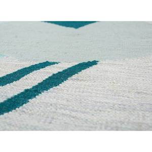Alfombras Clásicas de Lana Tejida Plana Azul, Hechas a Mano, ADWL-13063, Diseño a Cuadros, para Sala de Estar, Pasillo, Alfombra Rectangular de Viscosa, Nueva - Product Image 3
