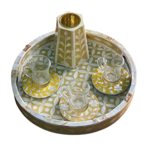 Bandeja Industrial de Nácar de Alta Calidad, Juego de Quemadores de Incienso Mubkhar, Hecho a Mano, Decoración Árabe Navideña, Multifuncional para el Hogar - Product Image 6