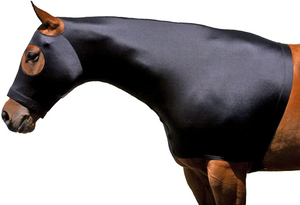 Hot EBay Horse Hood Arnés de protección facial antimosquitos Suministros ecuestres esenciales para alfombras de caballos - Product Image 5
