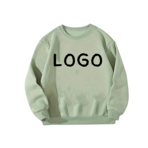 เสื้อสเวตเตอร์สำหรับเด็กใส่ได้ทั้งชายและหญิงเสื้อกันหนาวผ้าฝ้ายขนแกะสีทึบออกแบบได้100% ใหม่ - Product Image 2