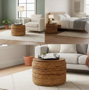 Artesanía de Corteza de Árbol de Plátano SENARA TABLE - Product Image 6