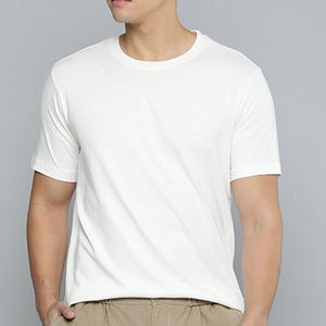 Fabricante de camisetas, último diseño, 100% algodón, camiseta lisa para hombres, camiseta en blanco de tamaño personalizado para hombres, camiseta de calle para hombres - Product Image 1