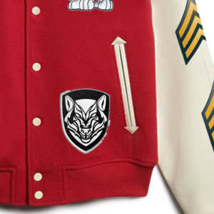 Veste de basket-ball personnalisée/Vestes d'université en laine pour hommes Veste Letterman en gros avec manches en cuir - Product Image 4