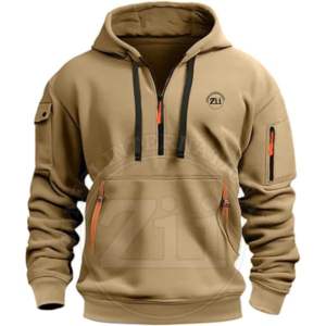 100% coton polaire à capuche séchage rapide hiver tenue décontracté logo personnalisé impression haute qualité solide blanc Streetwear - Product Image 6