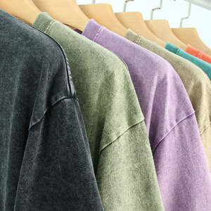 Vente en gros T-shirts vintage délavés unisexe surdimensionnés personnalisés T-shirt délavés à l'acide pour hommes T-shirt délavés vintage respirants de haute qualité pour femmes - Product Image 3
