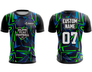 Camiseta de manga corta reversible de alta calidad para hombre Diseño impreso de sublimación transpirable personalizado - Product Image 1