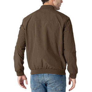 Chaquetas de bombardero para hombre con capucha de lona, transpirables, duraderas, cálidas, elegantes, de invierno, prendas de vestir exteriores, logotipo frontal - Product Image 2