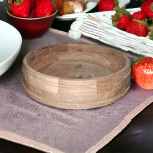 Acacia <b>Wooden</b> Serving <b>Bowl</b> for Salads and Fruits by glowin fashion - Product Image 2