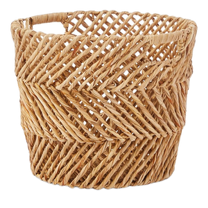 Cesta de lavandería de almacenamiento decorativo de anidación duradera ecológica de jacinto de agua circular artesanal de Vietnam de alta calidad para - Product Image 4