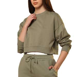 Ensemble de shorts 2 pièces pour femmes avec haut décontracté à manches courtes, coupe régulière, col rond, 100% coton, séchage rapide, tendance - Product Image 1