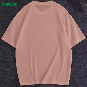T-shirt d'été pour homme de haute qualité, coupe oversize à épaules tombantes, grandes tailles, 100 % coton respirant, short écologique, dernière collection - Product Image 5