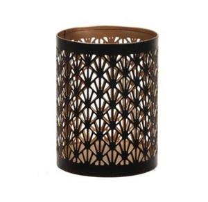 Nouveau Porte-Bougie Votif en Métal Décoratif en Fer, Finition Grise, pour la Décoration de la Maison et des Mariages, Forme Ronde - Product Image 3