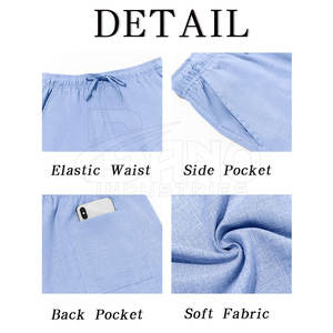 Pantalones Casuales de Lona para Hombre, Diseño con Logotipo Personalizado, Corte Recto, Tiro Medio, Alta Calidad, Más Vendidos - Product Image 6