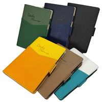 Carnet de planification A5 en cuir PU rechargeable à 6 anneaux avec fermeture à boucle magnétique, logo personnalisé