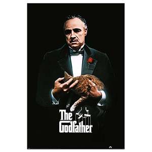 Godfather Cat <b>Poster</b> Stylish Paper Wall Art for Cat Lovers - Product Image 1