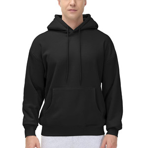 Pull à capuche personnalisé pour hommes 100% coton 420 GSM Heavyweight Designer Pattern Anti-Shrink Puff Printing With String Hoodies - Product Image 2