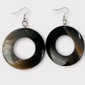 Fashion <b>Jewellery</b> Earrings Horn and <b>Resin</b> Unique Design Earring Unique Design By crescent crafts - Product Image 2