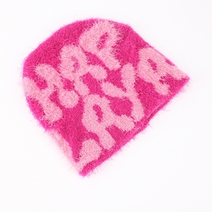 Vente en gros 100% laine de qualité supérieure cheveux longs fourrure Mohair Beanie chapeaux avec sensation de fourrure de lapin pour un usage quotidien - Product Image 6